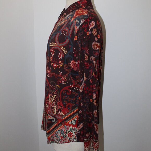 NWT Johnny Was Biya JWLA Workshop The Janie Button Front  Favorite Top XL - Picture 8 of 8